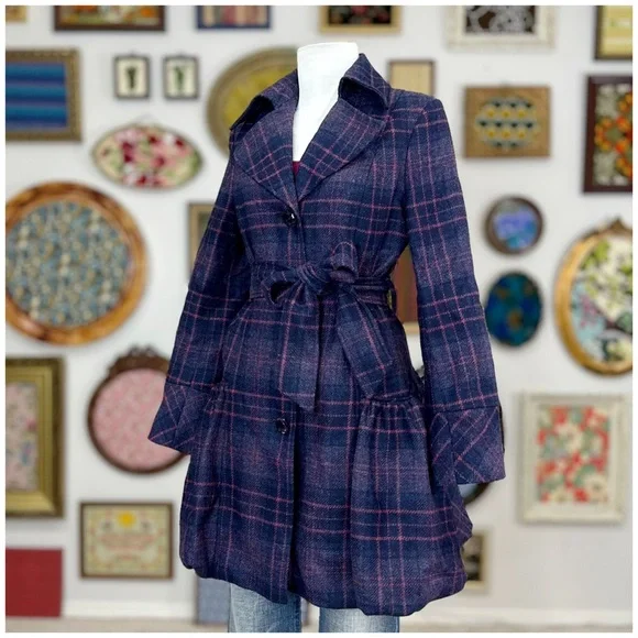 2007 Anthro “Bubbletweed Coat” by Sarah Berman - Picture 1 of 15